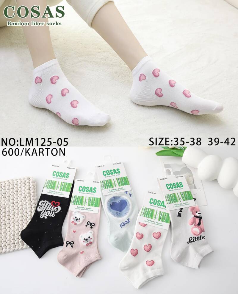 Skarpety damskie Roz 35-42, Mix kolor Paczka 40 szt